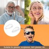 HARFINGTON 5 Pairs Eyeglass Nose Pads 3.2mm Thickness Silicone Adhesive