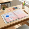 Plastic Folders with 2 Pockets 3 Hole Punched, 6 Pack,