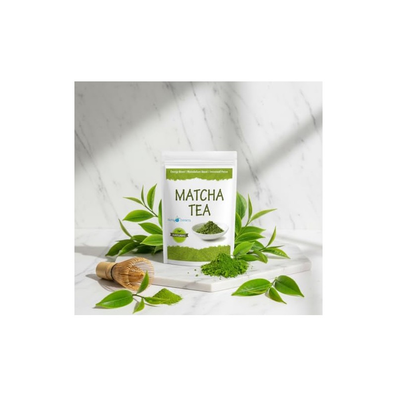 NutriExtracts Ceremonial Matcha Green Tea Powder - 100g Pack