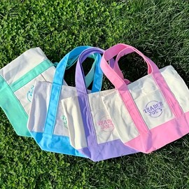 4pcs-Trader Joe’s Women’s Floral Tote Bag - Stylish & Spacious Beach Bag, Perfect for Summer Vacations, Shopping & Casual Outings, Lightweight & Chic Beach Purse for Women, Ideal for Travel，Vacation Essentials.:_4PC