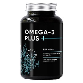 Omega 3 Plus 1000mg con 10mg Astaxantina  EPA y DHA para corazn, cerebro y salud ocular  90 cpsulas blandas pequeas fciles de tragar  Met 5 Nutrition 