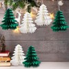 Dmnnlp Pack of 6 Paper Christmas Tree Decoration, Mini Table