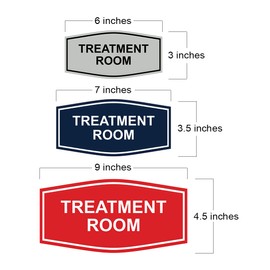 Signs ByLITA Fancy Treatment Room Sign (Black) - Large