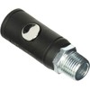 Rapidair K7241 Push Button Safety Air Quick Coupler, 1/2 Male