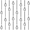 7" Rain Drops Quilting Stencil by QCI - EL314