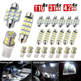 Tsuinz Lexus Car LED Light Kit - 20pcs Interior Bulbs for Trunk, Dome & License Plate U