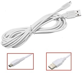 YFFSFDC 3DS 充電器 3DS USB 充電ケーブル 1.2m New3DS/ New3DSLL /3DS /3DSLL/ i2DS /DSi/DSiLL/2DS兼用 USB充電ケーブル 2本セット ホワイト