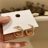 MOUP Metal Ring Earrings, Women's Popular Earrings, Pierced Style, Hypoallergenic,