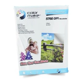Papel Fotográfico Autoadhesivo Color Make Tamaño A4 50 Hojas Color Blanco