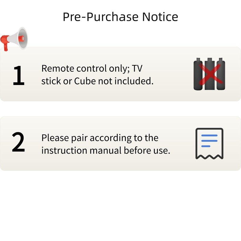 ORQRQO Replacement Remote for All Fire Series, TV Stick (HD,