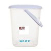 10L Plastic Canister Food Storer Storage CONTAINERS Set of 2