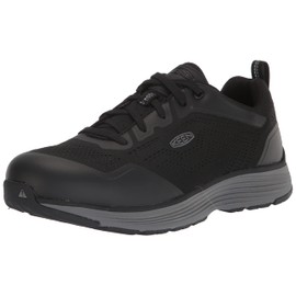 KEEN Utility Men's Sparta 2 Low Height Alloy Toe Industrial Work Shoes, Steel Grey/Black, 11