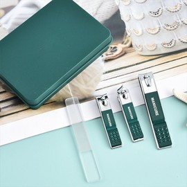 Premium stainless steel nail clipper set that cuts cleanly, prevents splashing / 깔끔하게 잘리는 프리미엄 스텐 손톱깎이 세트 튐방지
