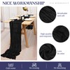 LOKUME 12 Pack Black Cheesecloth Table Runner 10ft Rustic Gauze