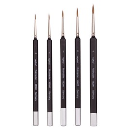 Repino Red Sable Brush Set Red Sable Hair Artist Brush Size 0, 1, 2, 3 and 4