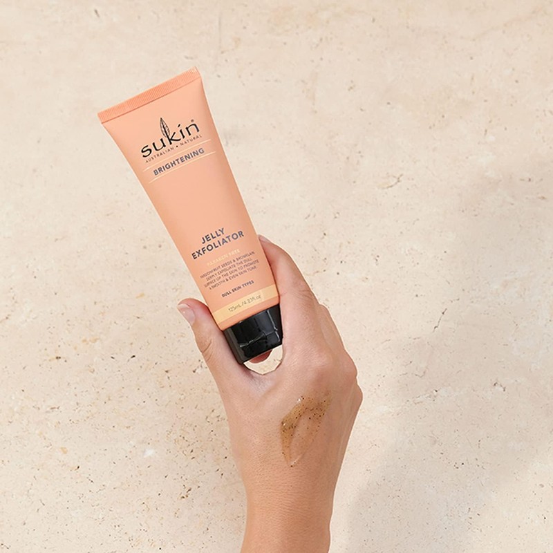 Sukin Brightening Jelly Exfoliator For Women 4.23 oz Exfoliator