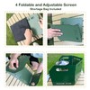 Keopuals Stove Windscreen - Folding Camping Stove Windshield 4 Plates