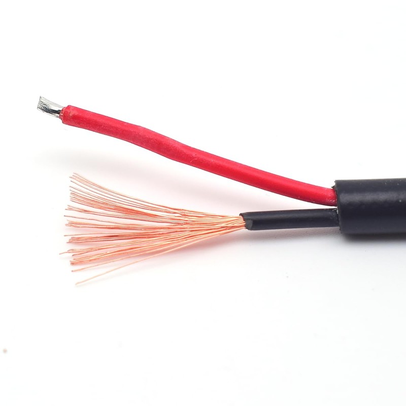 ELNONE 18AWG 2PCS USB 2 Wire Pigtail Cable,0.3M/1FT USB 2.0