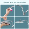 iFealClear All Metal 16" Shower Head Extension Arm, Solid Brass