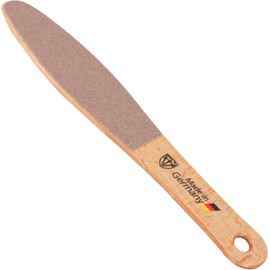 3 Swords Germany Beech Wood Foot File – Double Sided Rough & Smooth Callus Remover, Professional Pedicure Tool Made in Germany