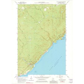 YellowMaps Split Rock Point MN topo map, 1:24000 Scale, 7.5 X 7.5 Minute, Historical, 1956, Updated 1982, 27.23 x 21.53 in - Polypropylene