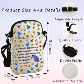 PLITI Funny Eeyore Gift Strength Doesn't Come From What You Can Do Eeyore Quote Crossbody Bag Eeyore Character Fans Gift (strength come ZCbagU)