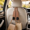 2-in-1 Car Headrest Hook for Bags – Compact Seat-Back Organizer