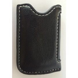 Black Leather Case Pouch For S.T. Dupont Minijet Lighter, New In Box