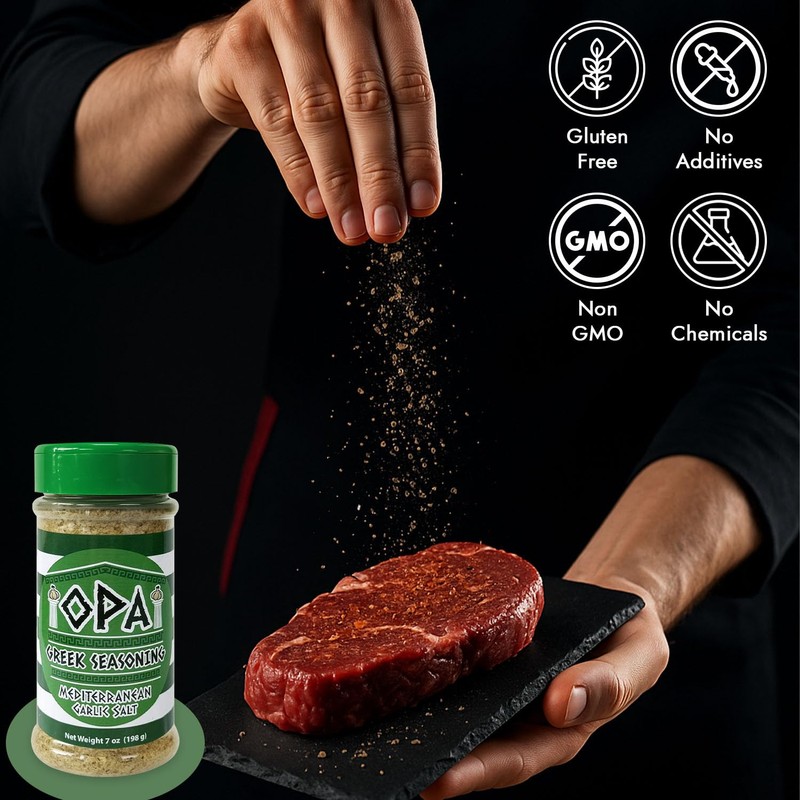 OPA Greek Seasoning - 7 Ounce Greek Seasoning Blend with