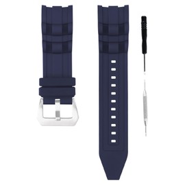 unilabo Rubber Watch Band Compatible for Invicta Pro Diver 6977 6978 6981 6983 6984 6986 6991 6996 26mm Silicone Strap Replacement for men and women wirst watchband, Blue (26mm×24mm, Blue)