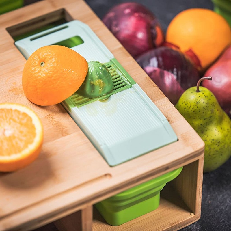 SB Simpli Better Cutting Board with Collapsible Containers and Graters