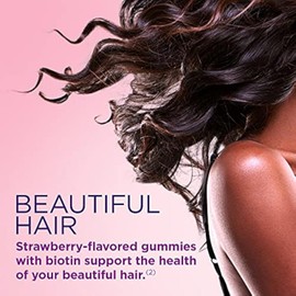 Nature's Bounty Vitamin Biotin Optimal Solutions Hair, Skin and Nails Gummies,