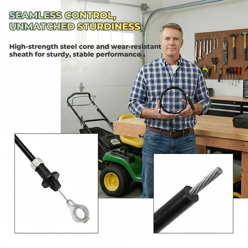 GY22387 PTO Control Cable Compatible with John Deere Lawn Mower