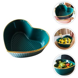 STOBAZA 1pc Nordic Style Heart Shape Bowl Versatile Salad Fruit and Yogurt Bowl Design for Home Decoration Parties Gatherings and Everyday Use