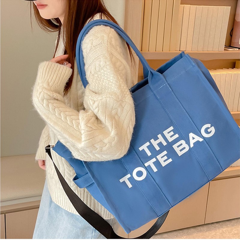 Women Bag Canvas Waterproof Large Capacity Casual Shoulder Bag with