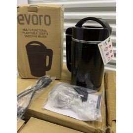 Evoro MF2201 Black Stainless Steel Nut Milk Maker Machine 40 Ounce Capacity