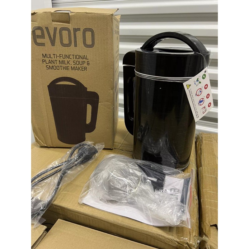 Evoro MF2201 Black Stainless Steel Nut Milk Maker Machine 40