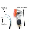 VRWEARE 4PCS Motorcycle Turn Signals Chrome Bullet Front Rear Amber