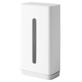 Marna W663W Tissue Case (Easy to Remove with One Hand), Space Saving (Vertical Position/Securely with Suction Cups), Box Tissue Soft Pack, Compatible with White