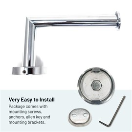 Stainless Steel Toilet Paper Holder - Rust-Free Wall Toilet Paper Holder for Bathroom & Kitchen - Easy to Maintain Toilet Paper Holders, Fit Every Bathroom Style.