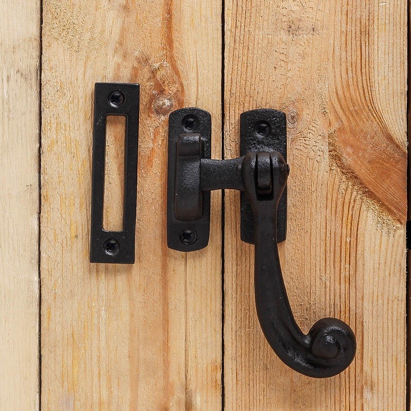 Renovators Supply Manufacturing Window Sash Lock 3.75 in. Wrought Iron