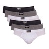 Everlast mens Sports - 6 Pack Briefs, Black Combo: Black/Grey/White,