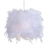 Fenteer Decorative Feather Lampshade Lighting Accessories Pendant Lampshade for Table