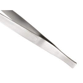 Mercer Culinary M35135 18-8 Stainless Steel Tweezer Precision Tongs, 6-1/8-Inch, Straight, Silver