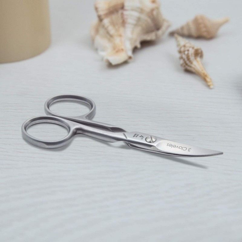3 Claveles 12019 – Nail Scissors Curved Stainless Steel 4