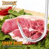 HONSHEN 10" Meat Hooks,8mm Heavy Duty S-Hooks Stainless Steel Meat