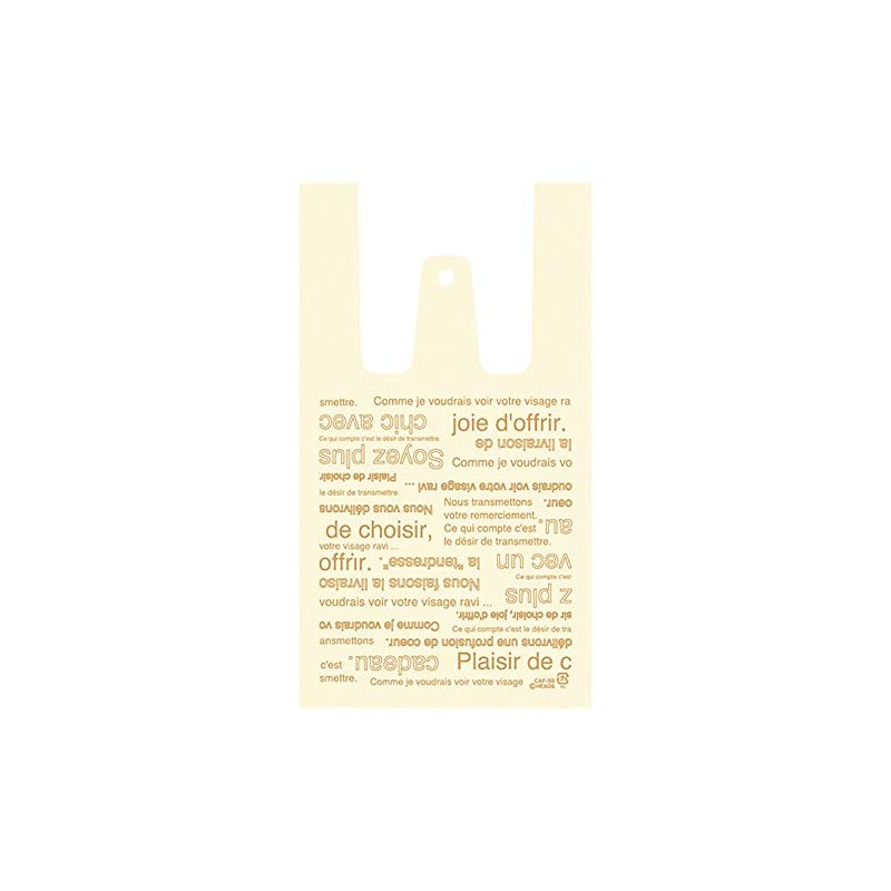 CAF-SS Heads Handbags Natural Cafe au Lait Bags (200 Pieces)