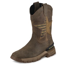 Irish Setter, Two Harbors, Men's, 11", Waterproof, Soft Square Toe, Work Boot, Taupe 11 EE (Wide)