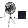 Portable Solar Fan 6W 6 Inches Solar USB Dual Powered