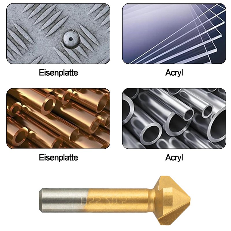 Countersink Set, 6 Pieces Countersink Metal, Countersink Set, Countersink Set,